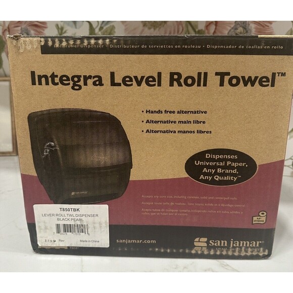 San Jamar Integra Lever Paper Towel Dispenser Black SAN‎ T850TBK New in Box - Picture 2 of 6